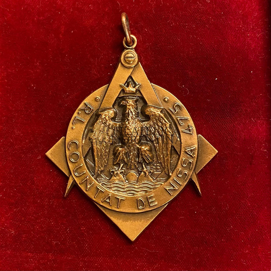 Medaglia tema massonico della Rispettabile Loggia COUNTANT DE NISSA 475