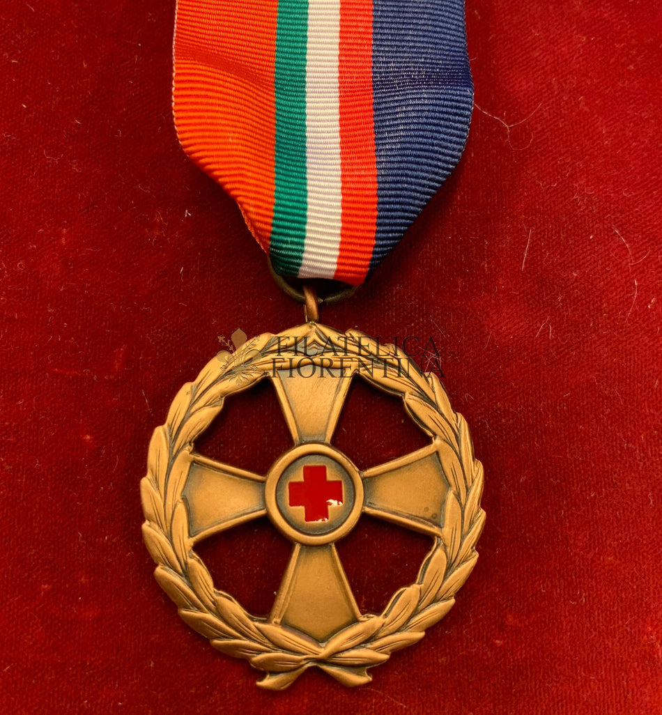Medaglia della Croce Rossa - Benemerenza per Pubbliche Calamità - Grado Bronzo