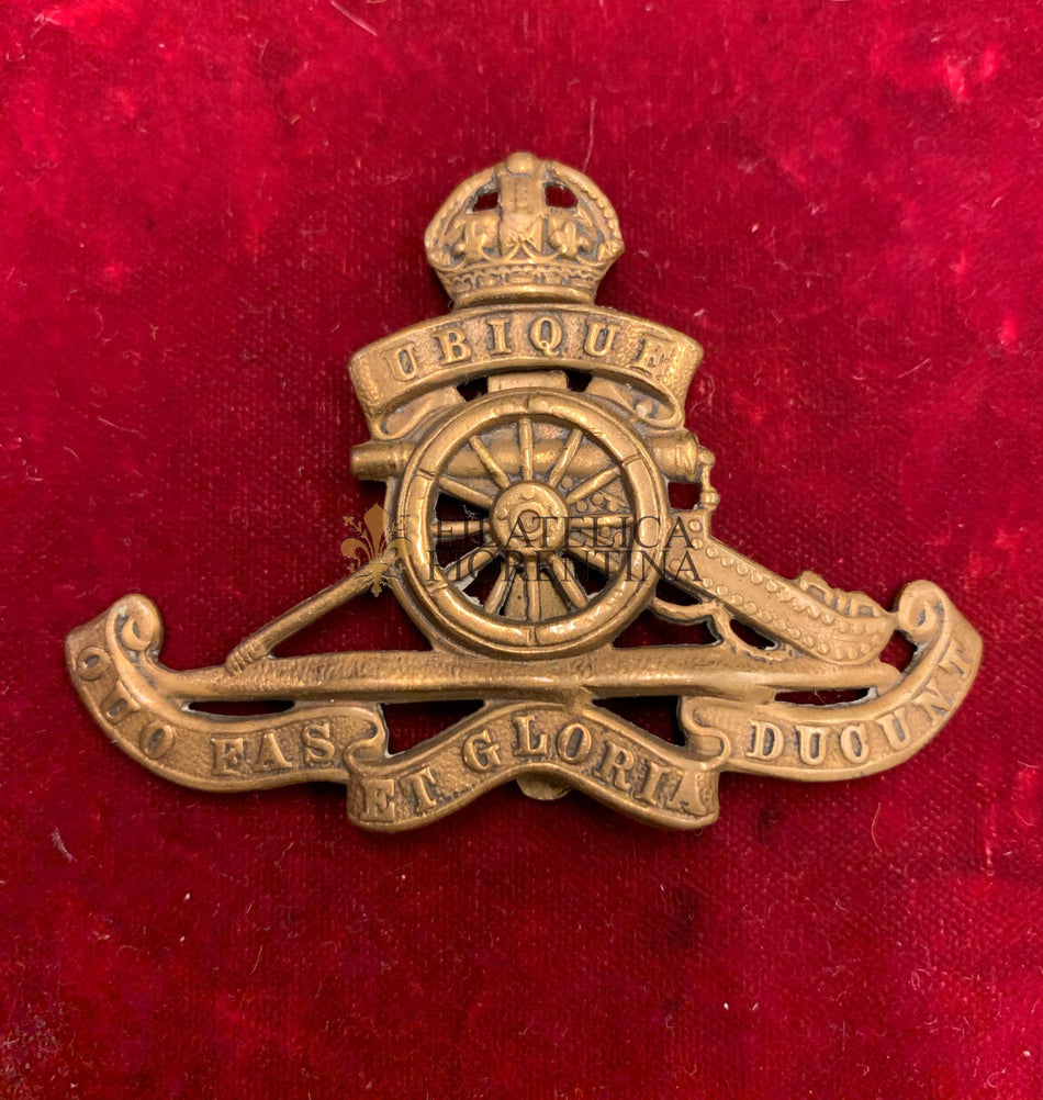 Gran Bretagna - Fregio da basco "Royal Artillery" - QUO FAS ET GLORIA DUCUNT
