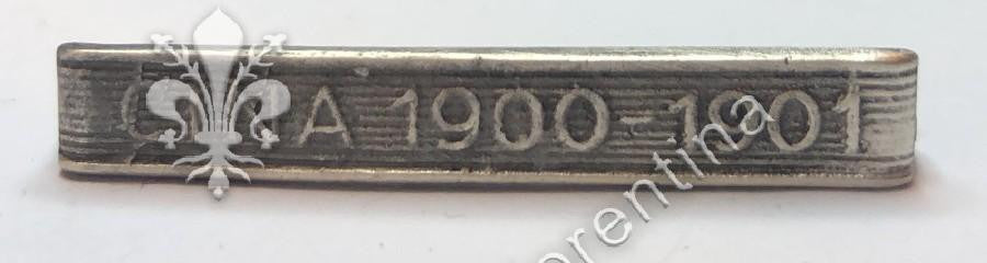 Fascetta per medaglia “CINA 1900 - 1901”