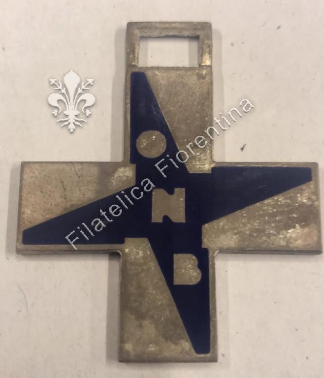 Croce O.N.B. - Opera Nazionale Balilla - blu