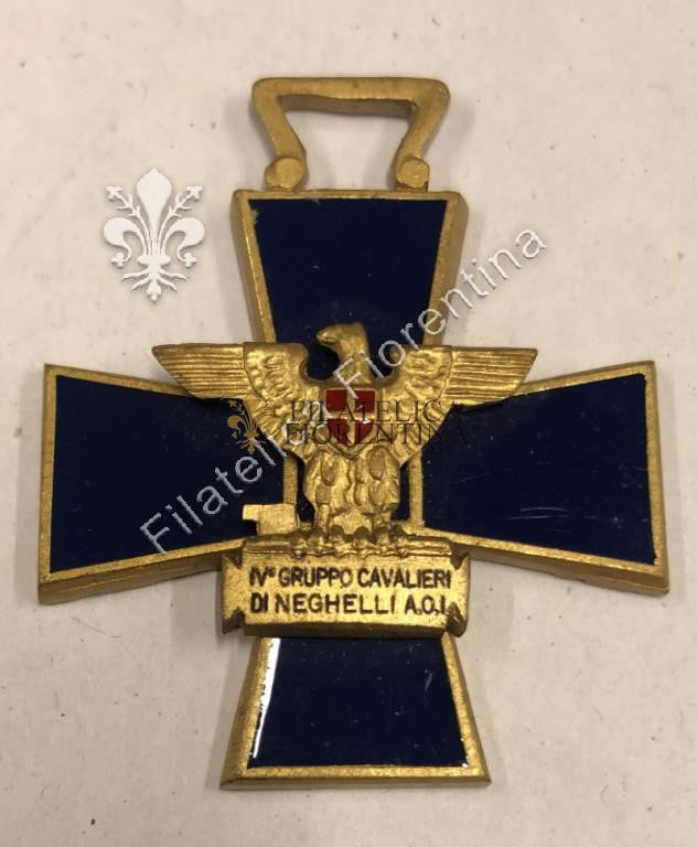 Croce commemorativa del IV° gruppo Cavalieri di Neghelli in Africa Orientale