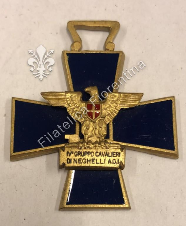 Croce commemorativa del IV° gruppo Cavalieri di Neghelli in Africa Orientale