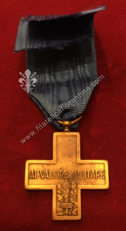 Croce al Valore Militare - Merito di guerra R.S.I. (Repubblica Sociale Italiana) - con nastrino