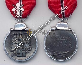 Medaglia tedesca per la Campagna di Russia 1941/1942 con nastro