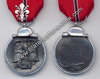 Medaglia tedesca per la Campagna di Russia 1941/1942 con nastro