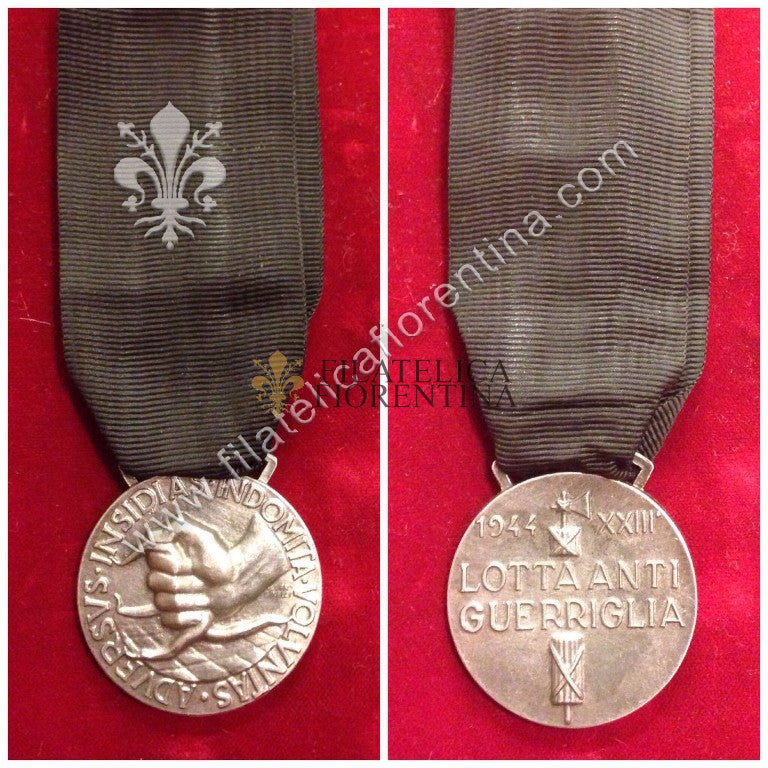 Medaglia della lotta antiguerriglia - modello argentato