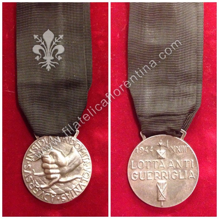 Medaglia della lotta antiguerriglia - modello argentato