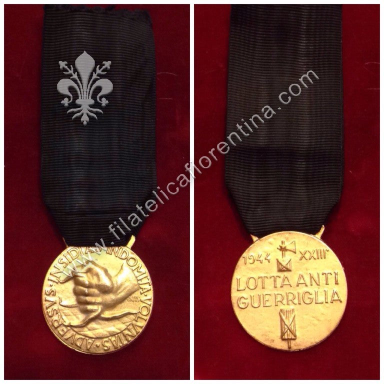 Medaglia lotta antiguerriglia - modello dorato
