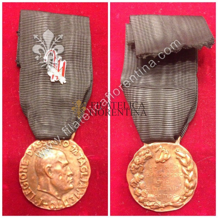 Medaglia della  I^ Legione d’assalto “Tagliamento” - con nastro