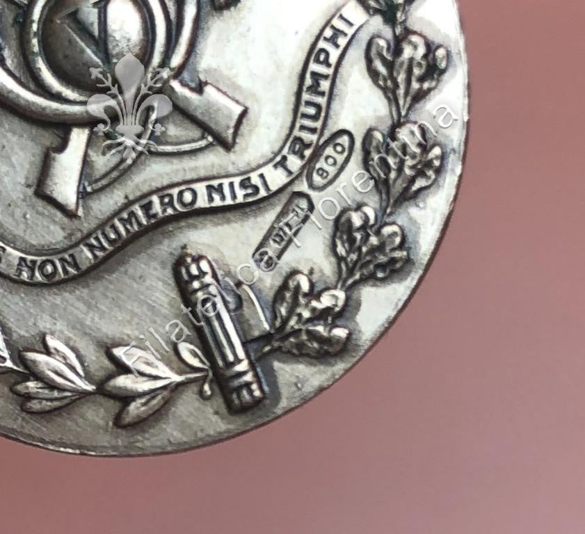 Medaglia del V° Battaglione " Ghibla " Fanteria Libica - argento 800