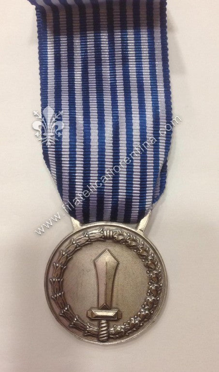 Medaglia militare al merito di lungo comando - Modello argentato