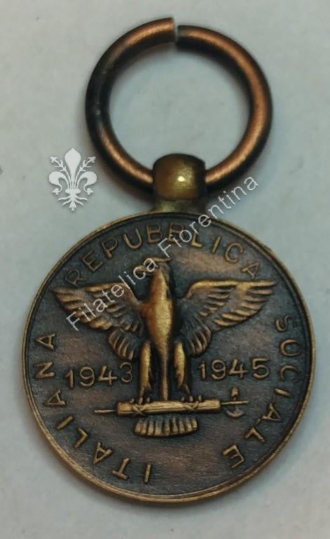 Medaglia mignon Commemorativa Repubblica Sociale Italiana R.S.I. 1943 - 45