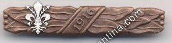 Fascetta “1916”  in bronzo - 1^ Guerra Mondiale
