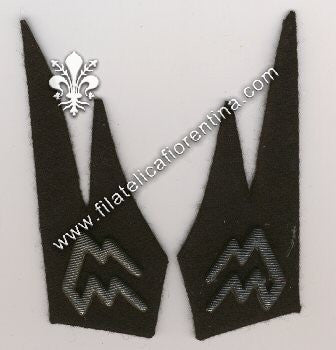 Mostrine della GNR Guardia Nazionale Repubblicana/ Legione Volontari Kreta