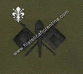 BOS ufficiale trasmissioni in stoffa nero su verde (in coppia)