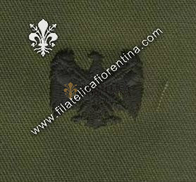 BOS uff.guardia nazionale in stoffa nero su verde (in coppia)
