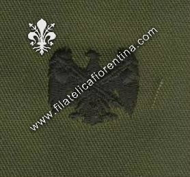 BOS uff.guardia nazionale in stoffa nero su verde (in coppia)