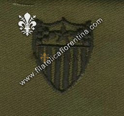 BOS uff. adjutant general in stoffa nero su verde (in coppia)
