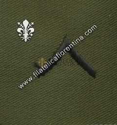 Gradi soldato colletto in nero su verde  (in coppia)