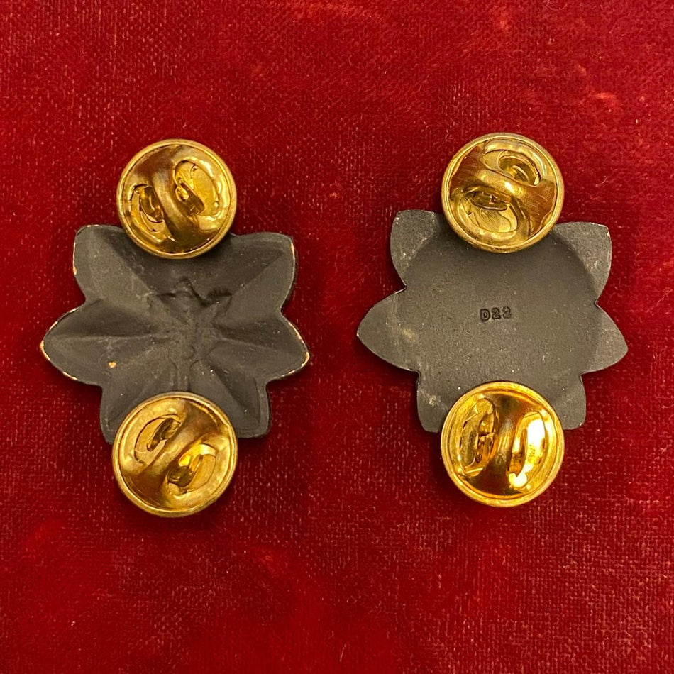 Gradi tenente colonnello in metallo BLACK (in coppia)