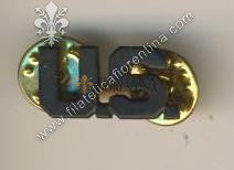 U.S. lettere in metallo nero ( in coppia )