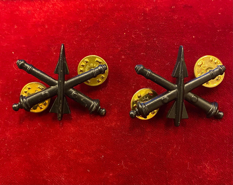 BOS ufficiale artiglieri contraerea in metallo nero