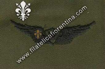 Aircraft crewman in stoffa nero su verde