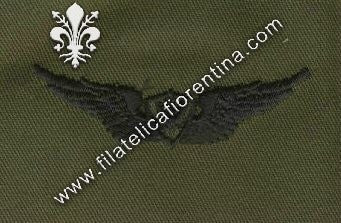 Aircraft crewman in stoffa nero su verde
