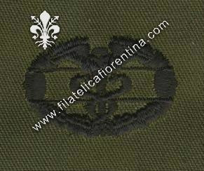 Combat medical 1award  in stoffa nero su verde