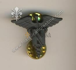 BOS ufficiale infermiere " N " in metallo nero ( in coppia )