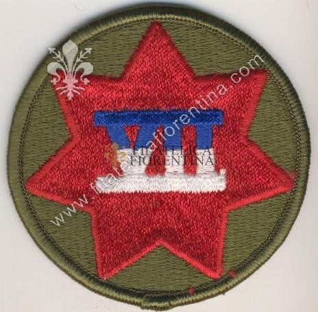 7° corps ( rosso su fondo verde )