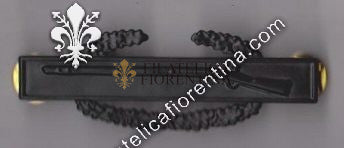 Combat infantryman in metallo nero per uniforme da combattimento