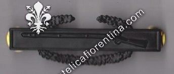 Combat infantryman in metallo nero per uniforme da combattimento