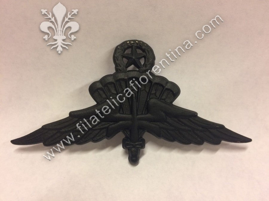 Halo wing master in metallo nero per uniforme da combattimento