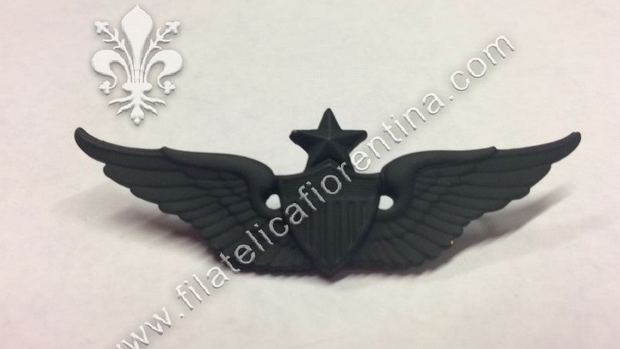 Brevetto da pilota army senior in metallo nero per uniforme da combattimento