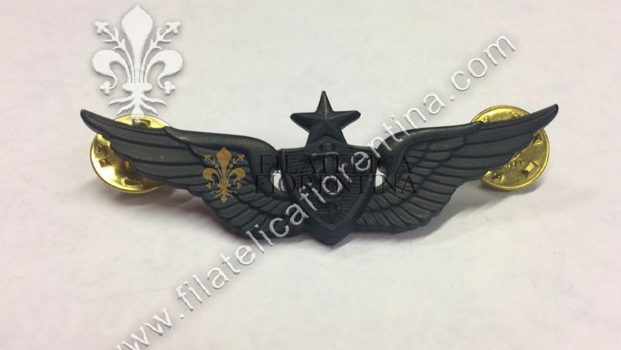 Flight surgeon senior in metallo nero per uniforme da combattimento