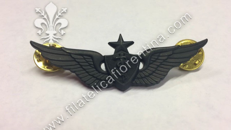 Flight surgeon senior in metallo nero per uniforme da combattimento
