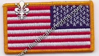 Bandiera USA da spalla reverse - cm 8 x 4.50