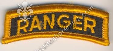 Scritta da spalla "Ranger" giallo su nero