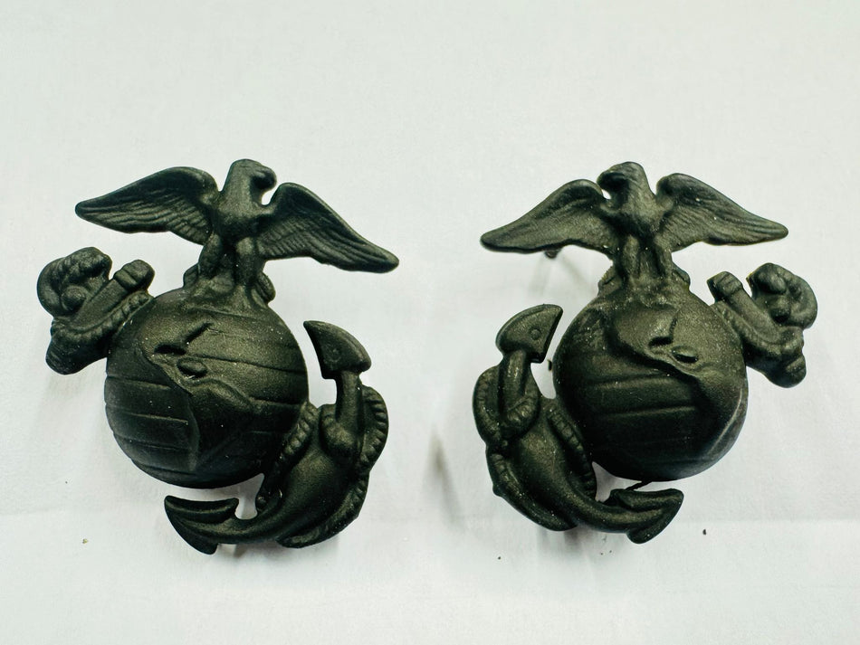 Mostrine truppa in metallo nero per uniforme da combattimento (a clips)