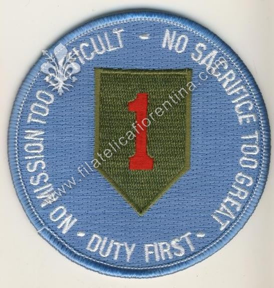 Duty 1st division Vietnam "No mission too difficoult. No sacrifice too great"