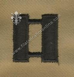 Gradi capitano (desert) nero su sabbia