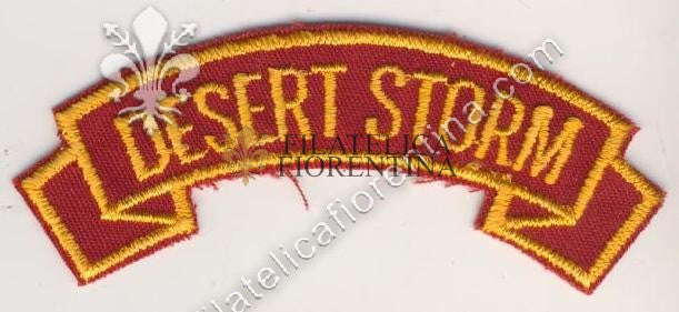 "Desert Storm" giallo su rosso scuro