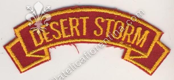 "Desert Storm" giallo su rosso scuro