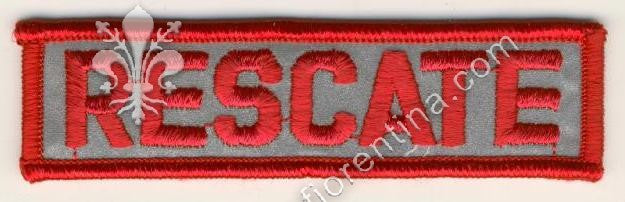 Scritta "RESCATE" da petto