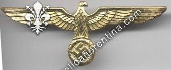 Aquila in metallo dorato da ufficiale superiore