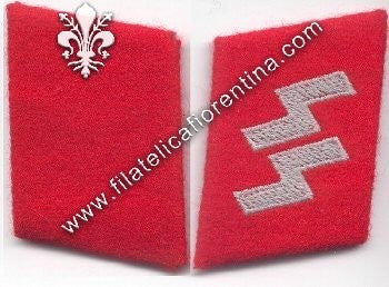 Mostrine SS italiane (su fondo rosso)