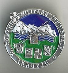 Distintivo del Comando Militare Regionale - Abruzzo - Smaltato