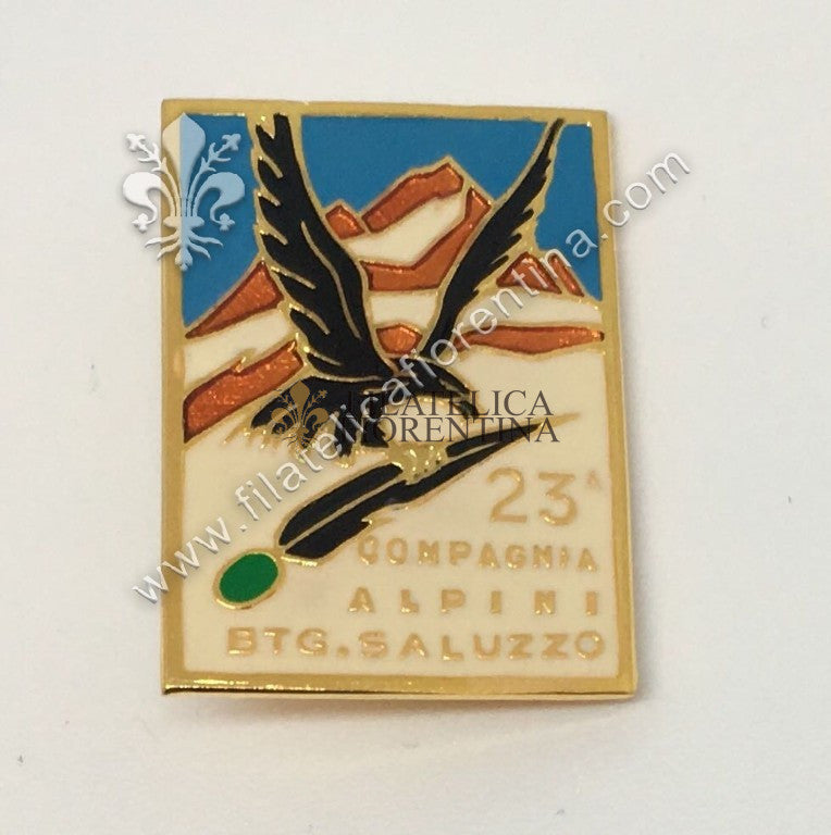 Distintivo della 23^ Compagnia Alpini del Battaglione Saluzzo